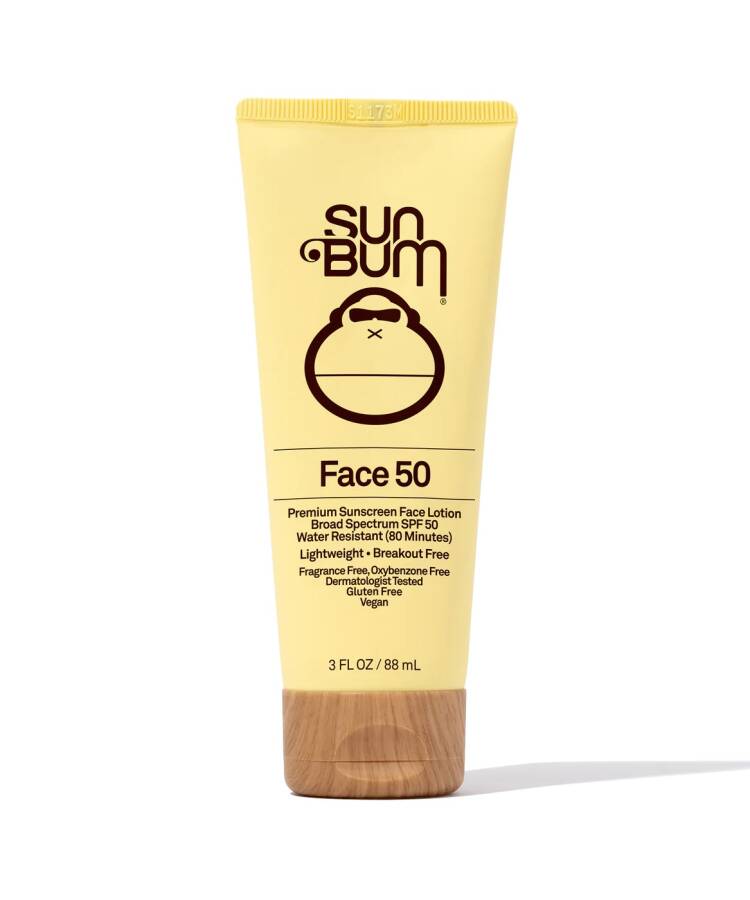 Sun Bum Original SPF 50 Clear Face Sunscreen Lotion