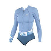 SOÖRUZ Shorty Women 1/1 LS mini zip DIVINE BL Blue