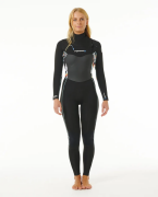 RIP CURL Women Dawn Patrol 4/3 Chest Zip Wetsuit